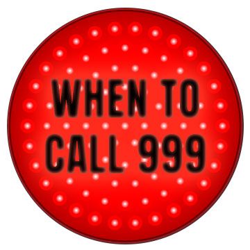traffic light - when to call 999